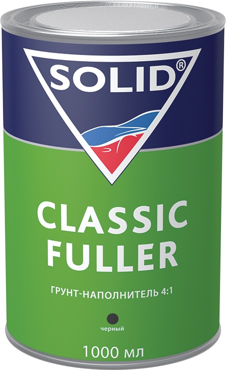 фото Грунт-наполнитель 4:1 черный SOLID Classic Fuller 1000+250мл. 