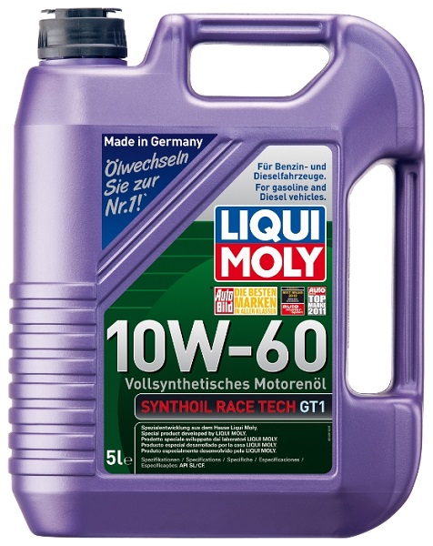 фото Моторное масло Liqui Moly Synthoil Race Tech GT1 10W-60 SL/CF 5л 