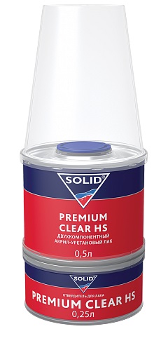 фото Лак SOLID Premium Clear HS 2K 500+250мл 