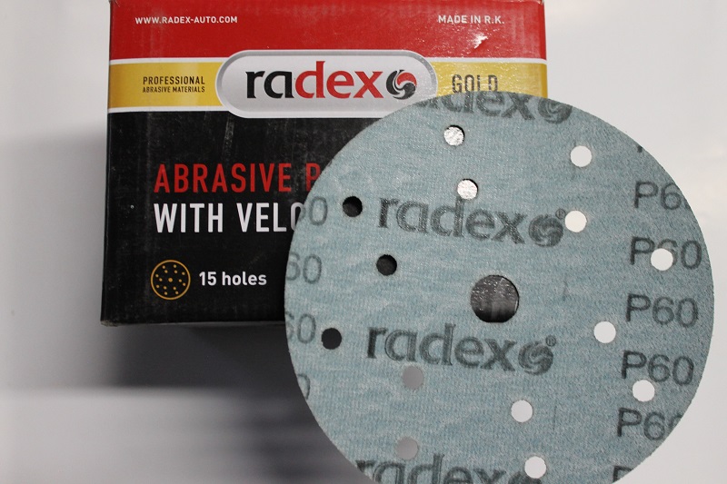 фото Абразивный круг RADEX Gold D=150мм 15 отв. P80 