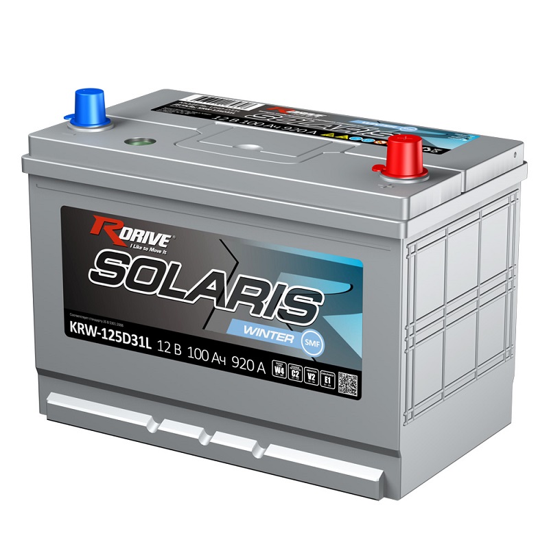 фото Аккумулятор RDrive SOLARIS WINTER SMF KRW-125D31L 100 Ач 920А о.п. 