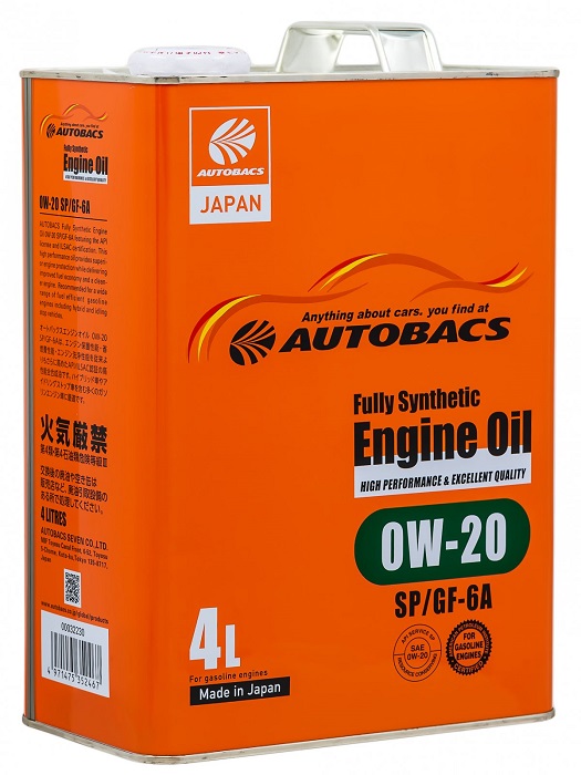 фото Моторное масло AUTOBACS ENGINE OIL FS 0W-20 API SP/GF-6A 4L 