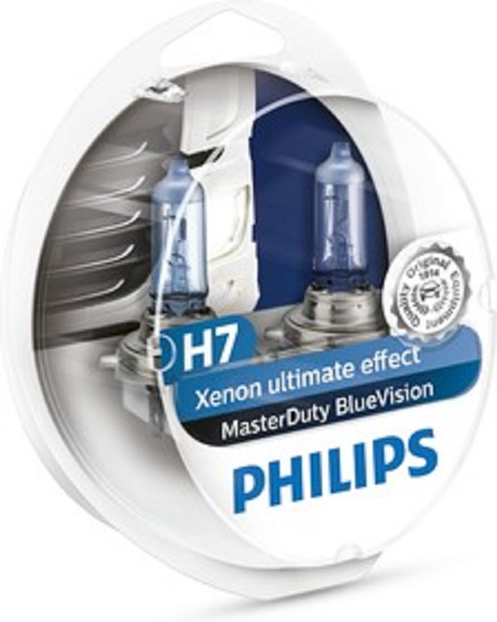 фото Автолампа Philips H7 24V 70W Master Duty Blue Vision 2шт 