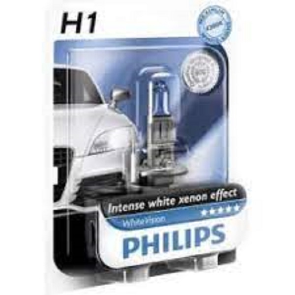 фото Автолампа Philips H1 12V 55W White Vision 1шт 