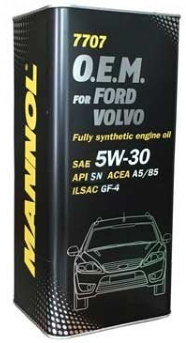 Картинка Моторное масло Mannol OEM Ford Volvo 5W-30 5л 