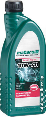 Картинка Моторное масло MABANOL Xenon Alpha LL 10W-40 ACEA A3/B3/B4 1л 