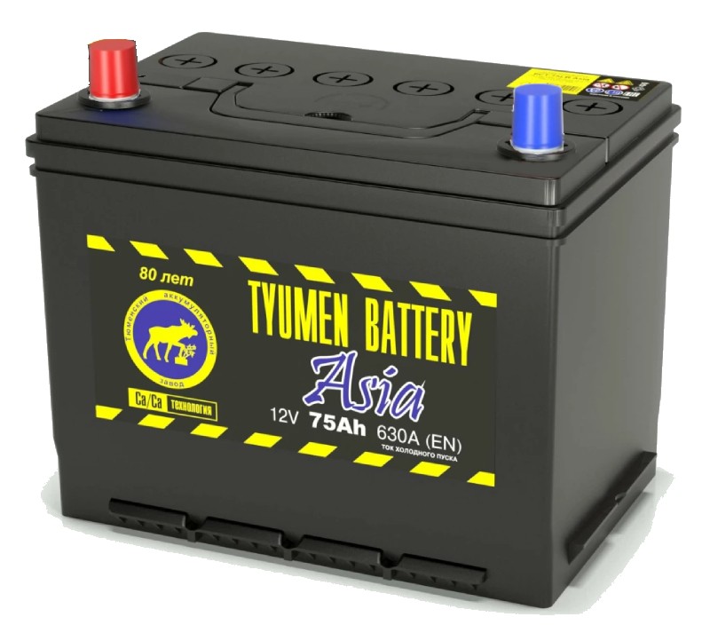 фото Аккумулятор TYUMEN BATTERY ASIA 6СТ-75 75 Ач 630А п.п. D26R 