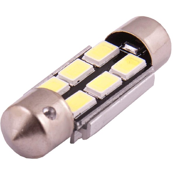 фото Светодиод T11 (C5W) 12V 6SMD 36мм CAN белая SKYWAY  