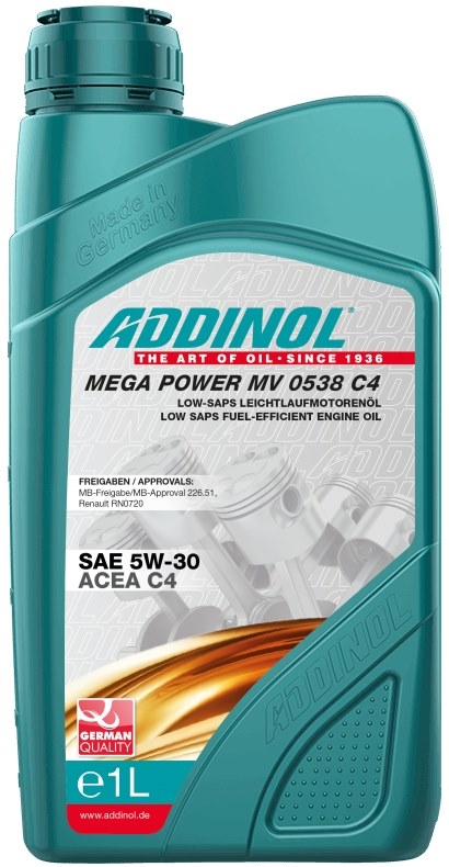 Картинка Моторное масло ADDINOL Mega Power MV 0538 5W-30 C4 1л 