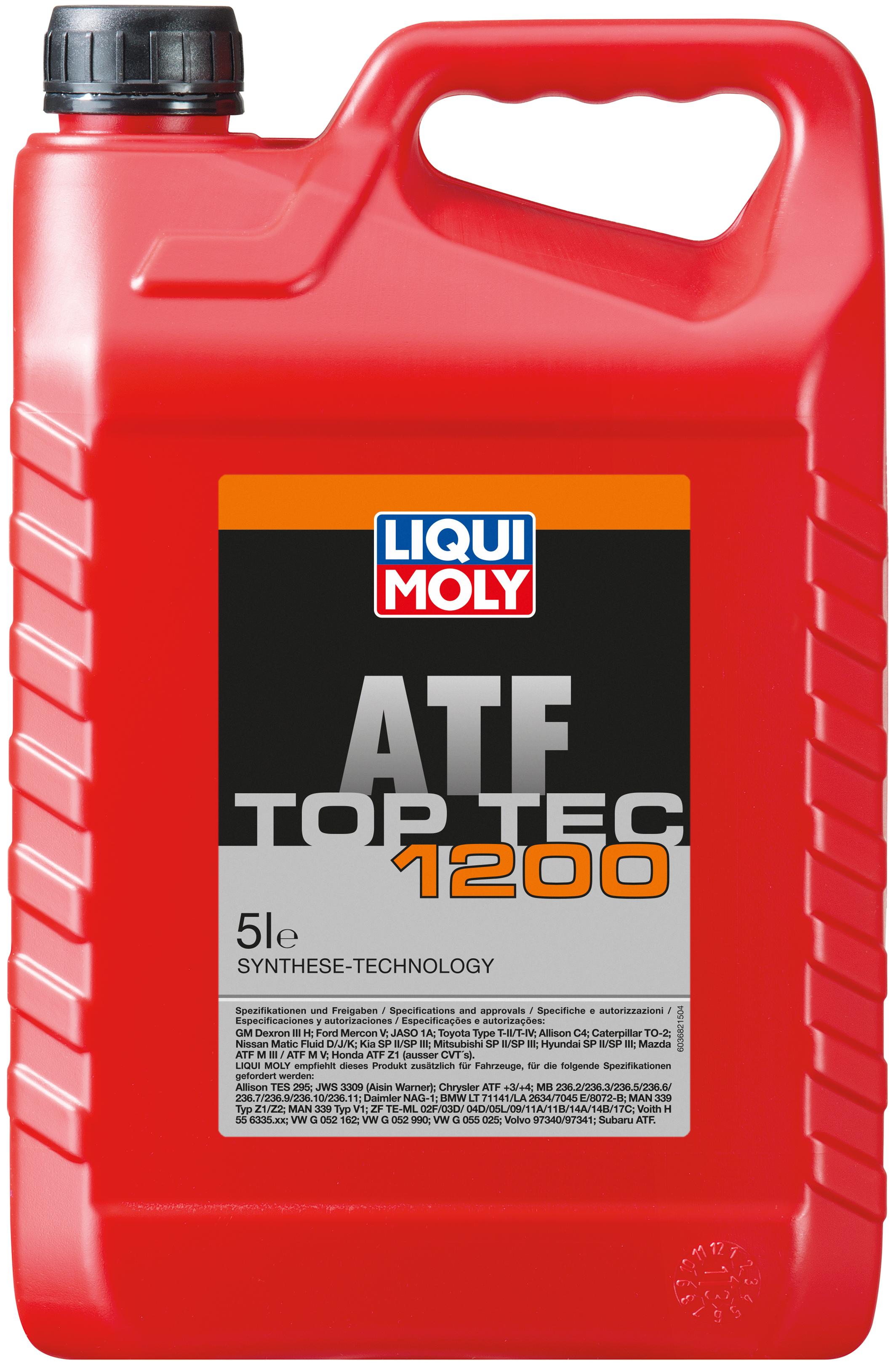 фото Трансмиссионное масло Liqui Moly Top Tec ATF 1200 5л 