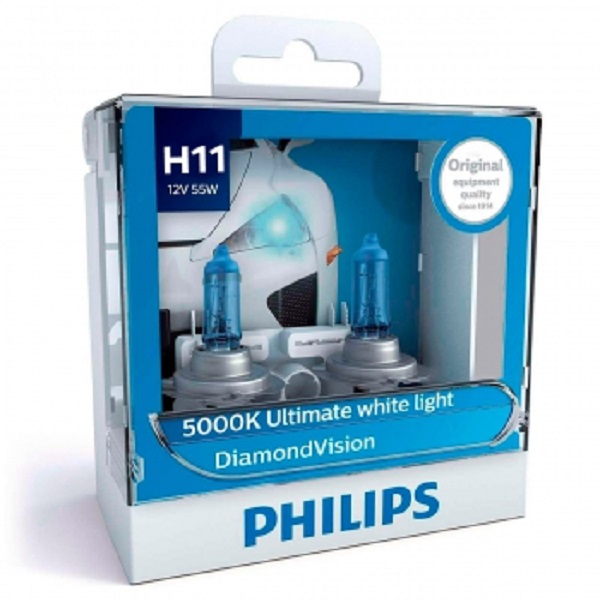 фото Автолампа Philips H11 12V 55W Diamond Vision 2шт 