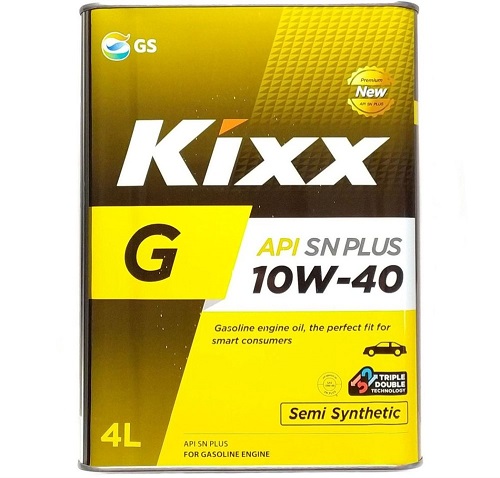 фото Полусинтетическое моторное масло Kixx G SN PLUS 10W-40, 4 л 
