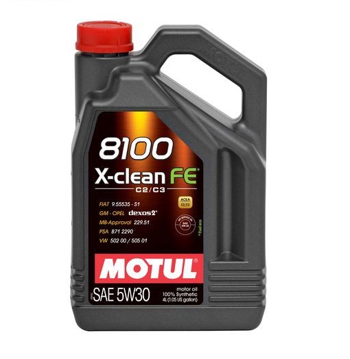 Картинка Моторное масло MOTUL 8100 X Clean FE 5W-30 C2/C3 4л 