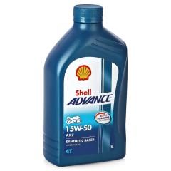 фото Моторное масло Shell Advance 4T AX7 15W-50 1L 