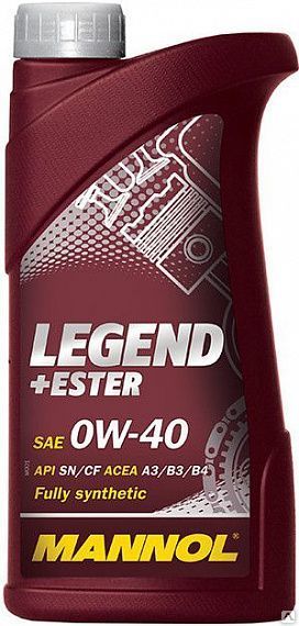 фото Масло моторное MANNOL 7901 Legend Ester 0W-40 A3/B4 SN/CH-4 синтетическое 1 л 