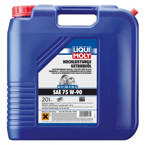 фото Трансмиссионное масло Liqui Moly Hochleistungs-Getriebeoil 75W-90 GL-4+ 20 л 