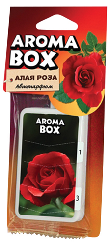 фото Ароматизатор подвесной 'AROMA BOX' Алая роза 