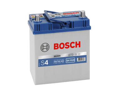 фото Аккумулятор BOSCH S40 190 40 А/ч пр.п. узкие клеммы Asia 45B19R 