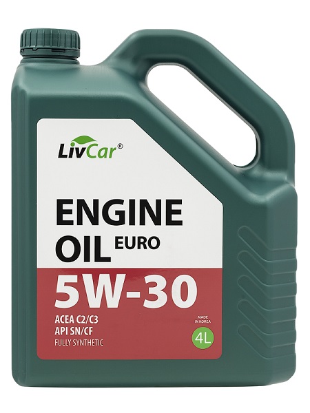 фото Моторное масло LIVCAR ENGINE OIL EURO 5W30 ACEA C2/С3 API SN/CF 4л 