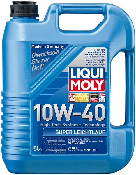 фото Моторное масло Liqui Moly Super Leichtlauf 10W-40 SL/CF 5л 