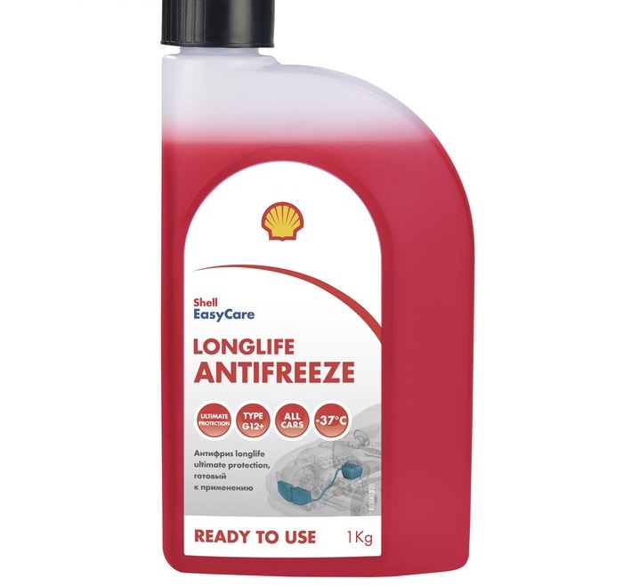 фото Антифриз Shell Longlife Ultimate prot. G12+ красный 1кг 