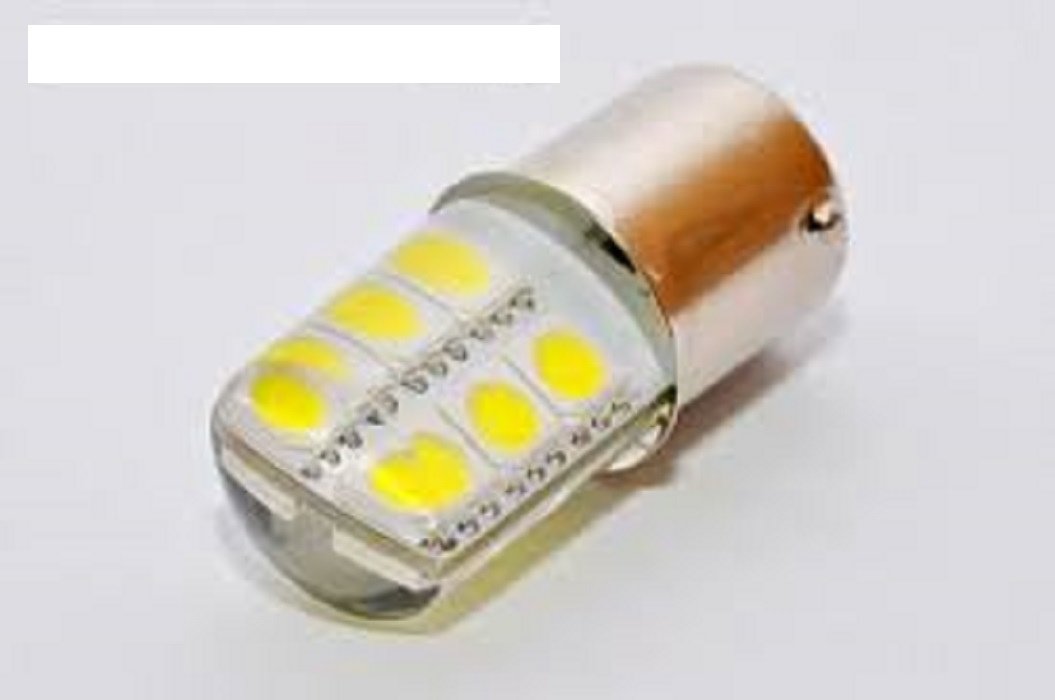 фото Светодиод Диалуч P21W 12V BA15s (12 SMD, белый в силиконе) 