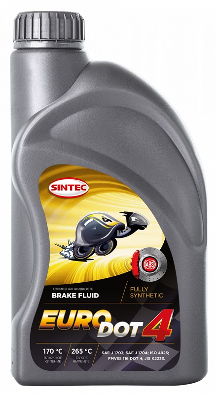 фото Тормозная жидкость Sintec Euro DOT 4 910мл.  
