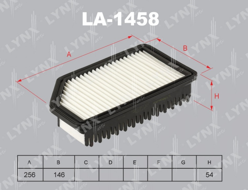 фото LA-1458 Фильтр воздушный LYNXauto  