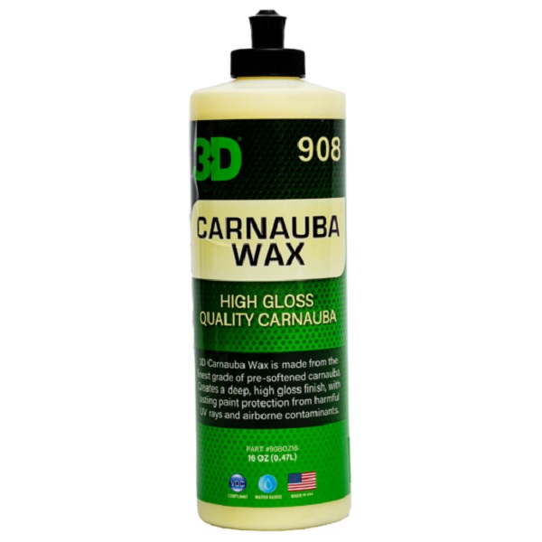 фото Восковое покрытие 3D 908 Carnauba Wax 0,48л 