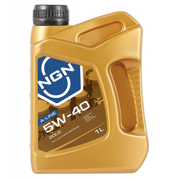 фото Моторное масло NGN 5W-40 Gold A-Line SN/CF 1л 