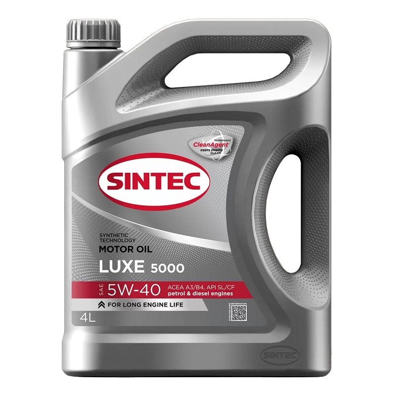 фото Моторное масло SINTEC LUXE 5000 SAE 5W-40 SL/CF 4л 