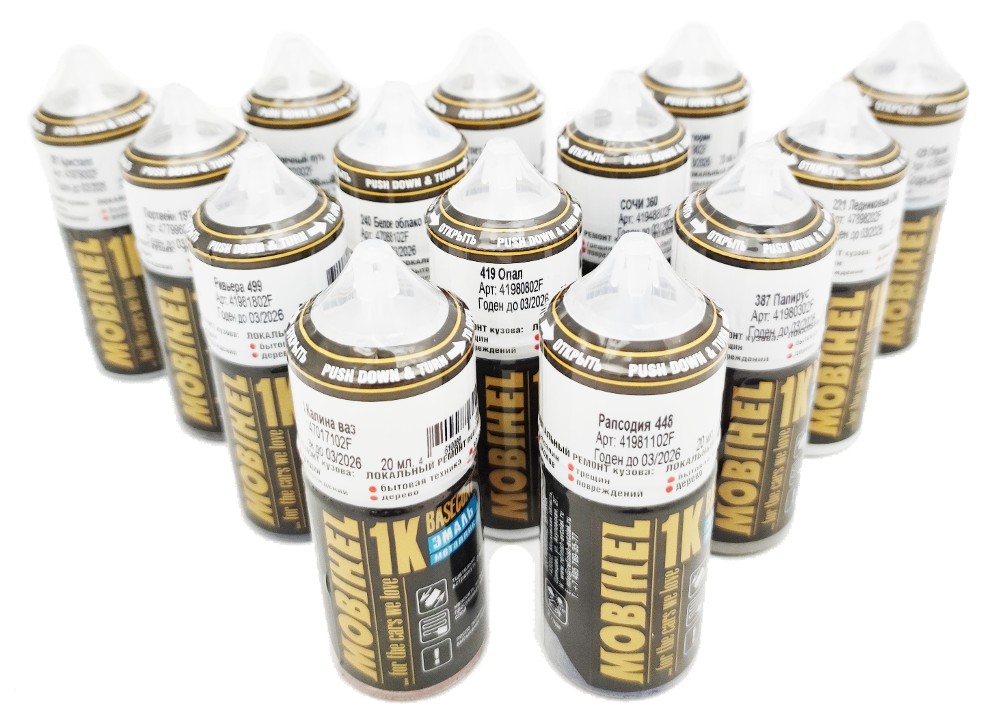 фото Базовая эмаль металлик 630 Кварц Mobihel 20мл 