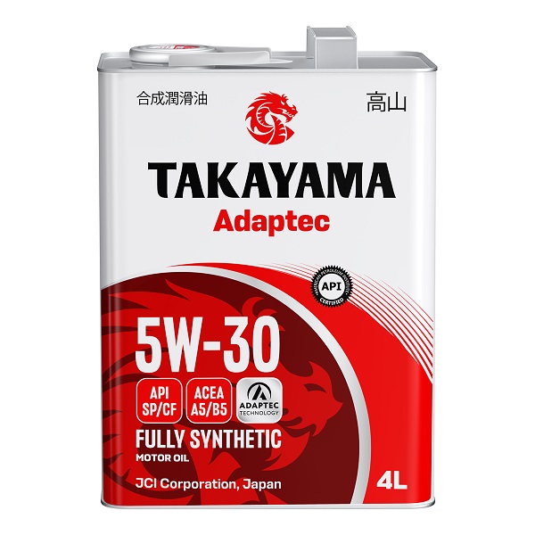 фото Моторное масло TAKAYAMA Adaptec Synt 5W-30 A5/B5 API SP/CF 4л металл 