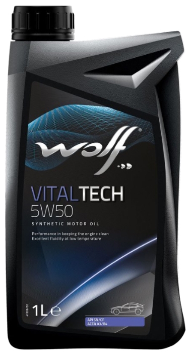 фото Моторное масло WOLF Vitaltech 5W-50, 1л 