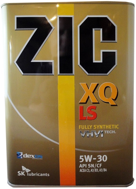 Картинка Моторное масло ZIC XQ LS 5W-30 Dexos 4л. 