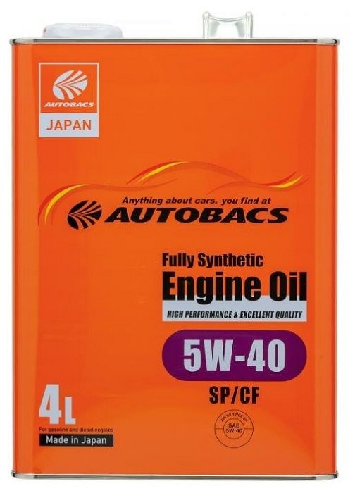фото Моторное масло AUTOBACS ENGINE OIL FS 5W-40 API SP/CF 4L 