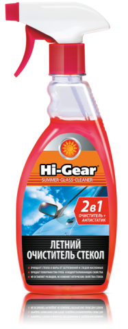фото Очиститель стекол летний спрей 2в1 антистатик HI-GEAR 500мл. HG5643. 