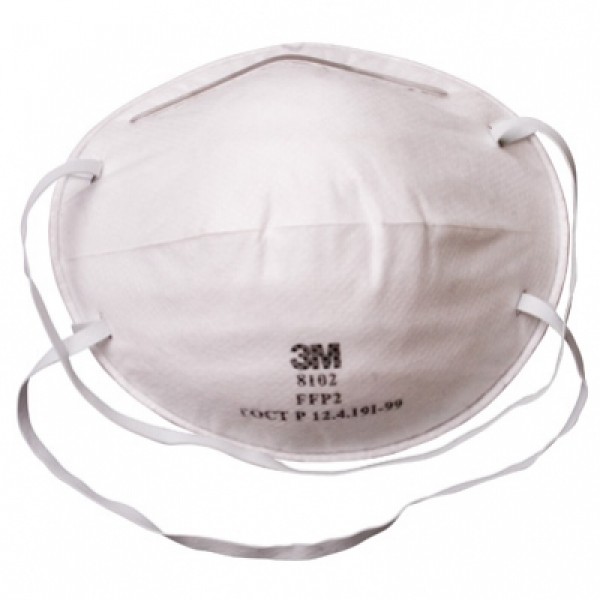 фото Полумаска противоаэрозольная фильтрующая 3М 8102 FFP2 